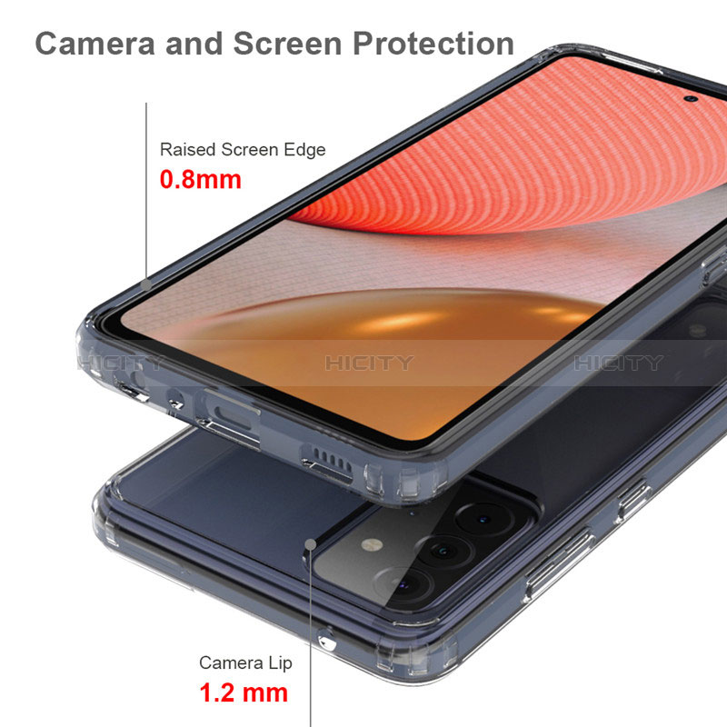Samsung Galaxy Quantum2 5G用極薄ソフトケース シリコンケース 耐衝撃 全面保護 クリア透明 T03 サムスン クリア