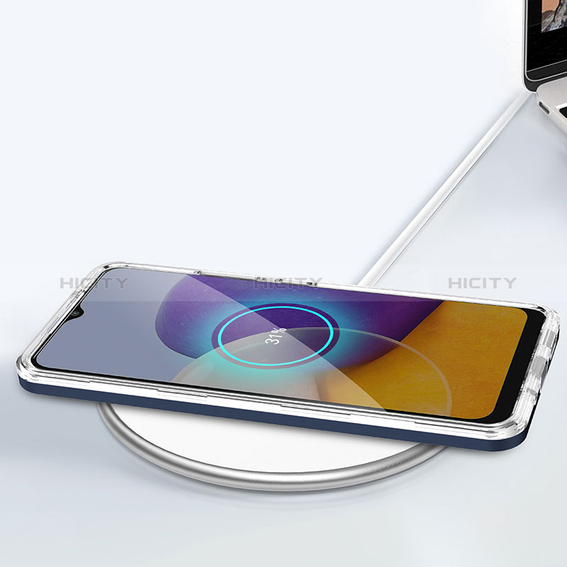Samsung Galaxy Quantum2 5G用ハイブリットバンパーケース クリア透明 プラスチック 鏡面 カバー MQ1 サムスン 