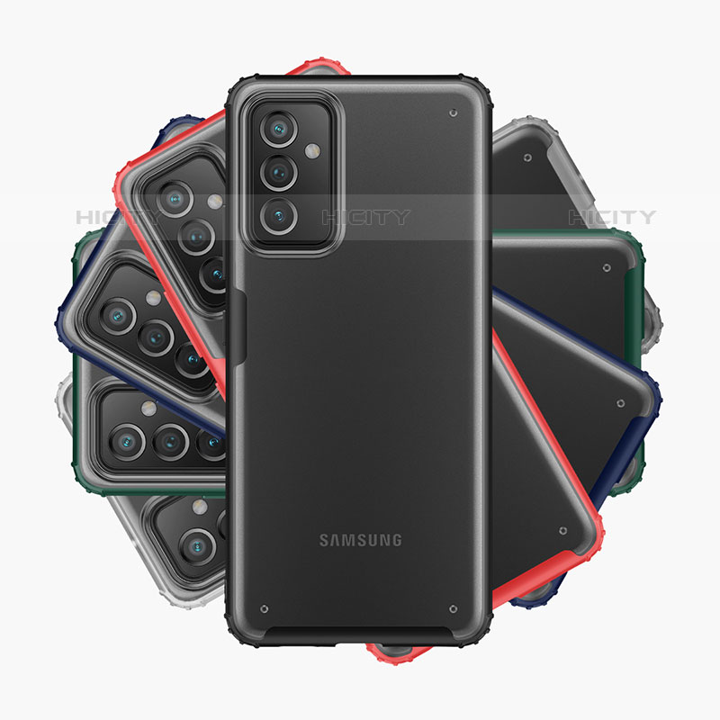 Samsung Galaxy Quantum2 5G用ハイブリットバンパーケース クリア透明 プラスチック カバー サムスン 