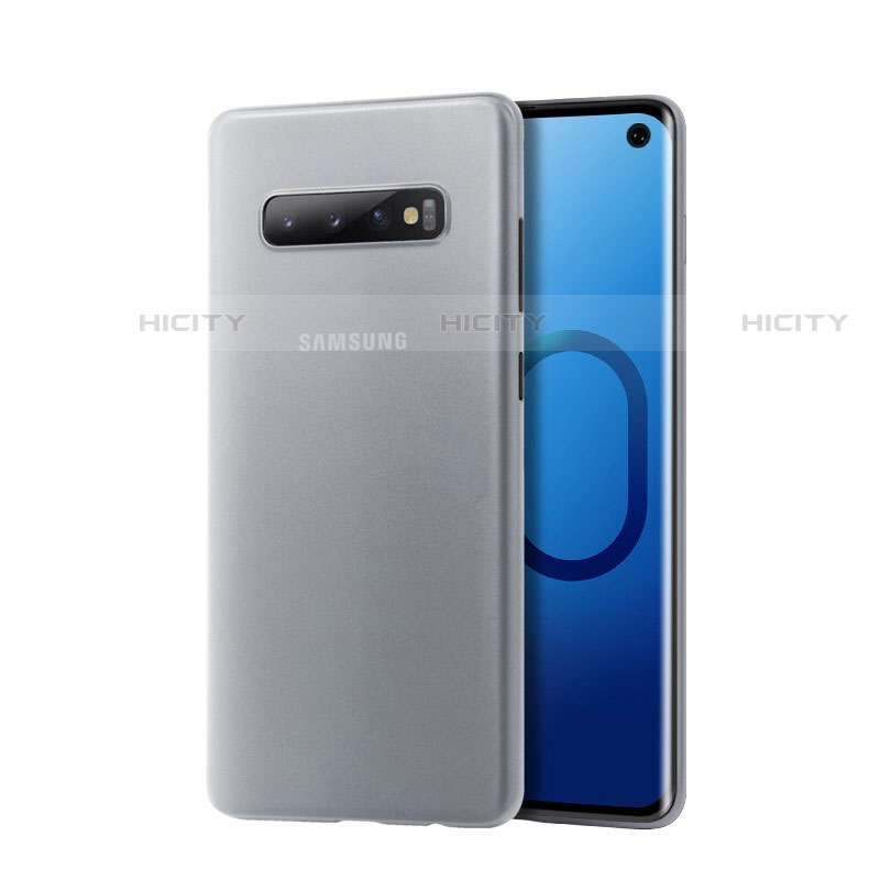 Samsung Galaxy S10 5G用極薄ケース クリア透明 プラスチック 質感もマット カバー サムスン ホワイト