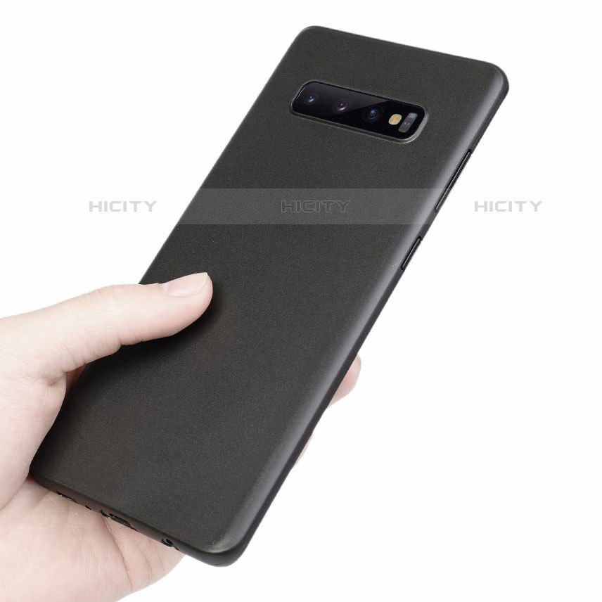 Samsung Galaxy S10 5G用極薄ケース クリア透明 プラスチック 質感もマット カバー サムスン ブラック