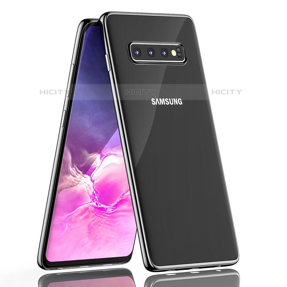 Samsung Galaxy S10 5G用極薄ソフトケース シリコンケース 耐衝撃 全面保護 クリア透明 H05 サムスン ブラック