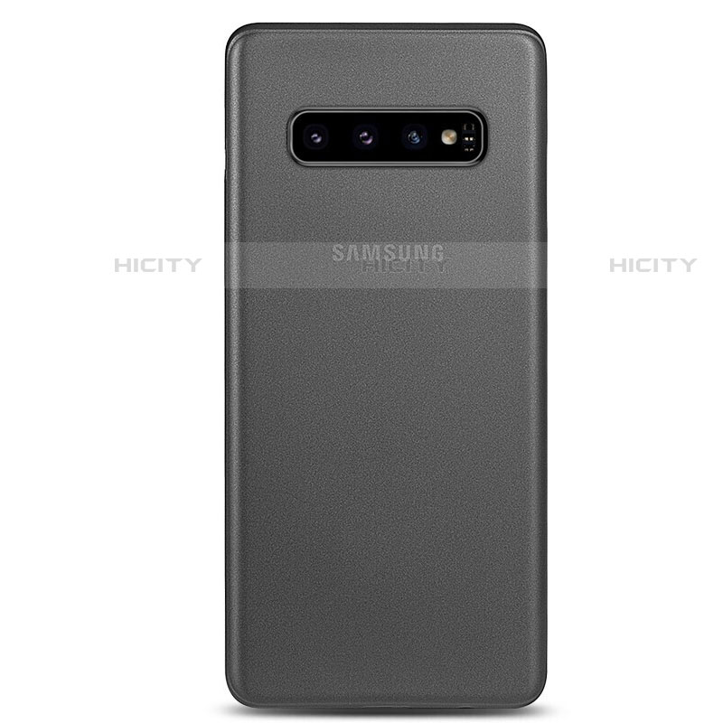 Samsung Galaxy S10 5G用極薄ケース クリア透明 プラスチック 質感もマット カバー P01 サムスン グレー