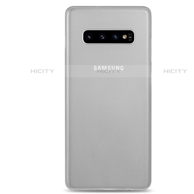 Samsung Galaxy S10 5G用極薄ケース クリア透明 プラスチック 質感もマット カバー P01 サムスン ホワイト