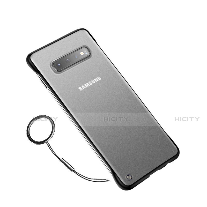 Samsung Galaxy S10 5G用極薄ケース クリア透明 プラスチック 質感もマットU02 サムスン ブラック