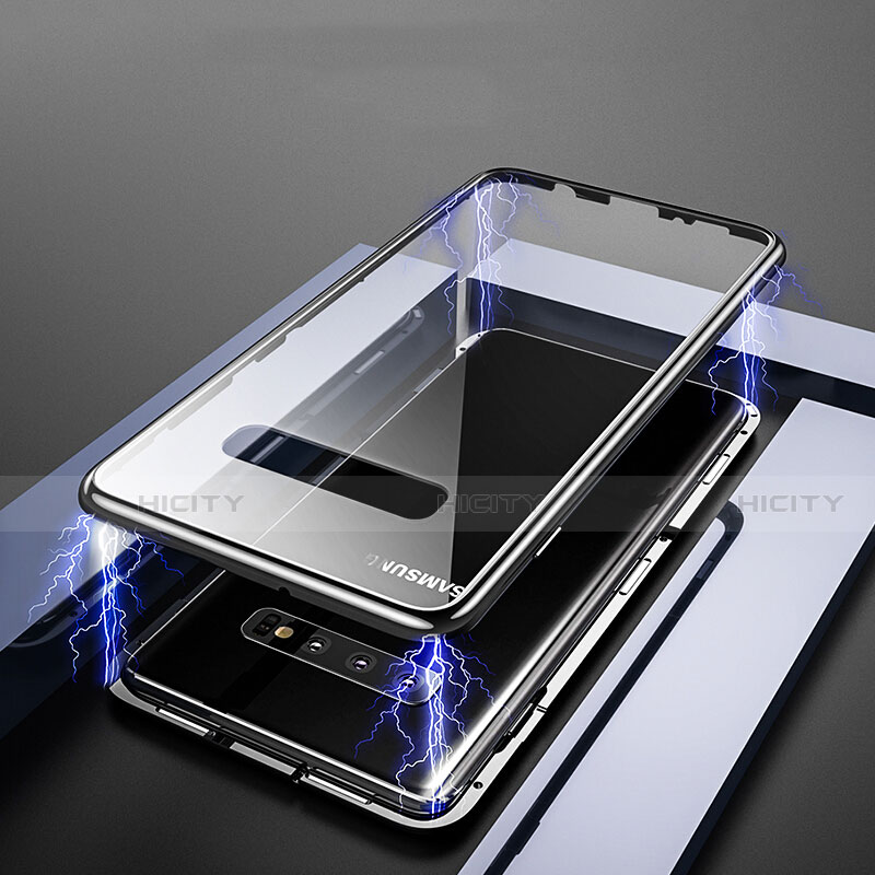 Samsung Galaxy S10 5G用ケース 高級感 手触り良い アルミメタル 製の金属製 360度 フルカバーバンパー 鏡面 カバー T04 サムスン 