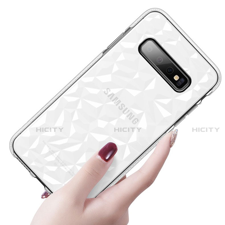 Samsung Galaxy S10 5G用極薄ソフトケース シリコンケース 耐衝撃 全面保護 クリア透明 S04 サムスン 