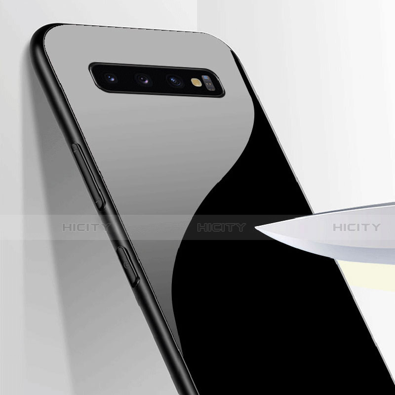 Samsung Galaxy S10 5G用ハイブリットバンパーケース プラスチック 鏡面 カバー サムスン 