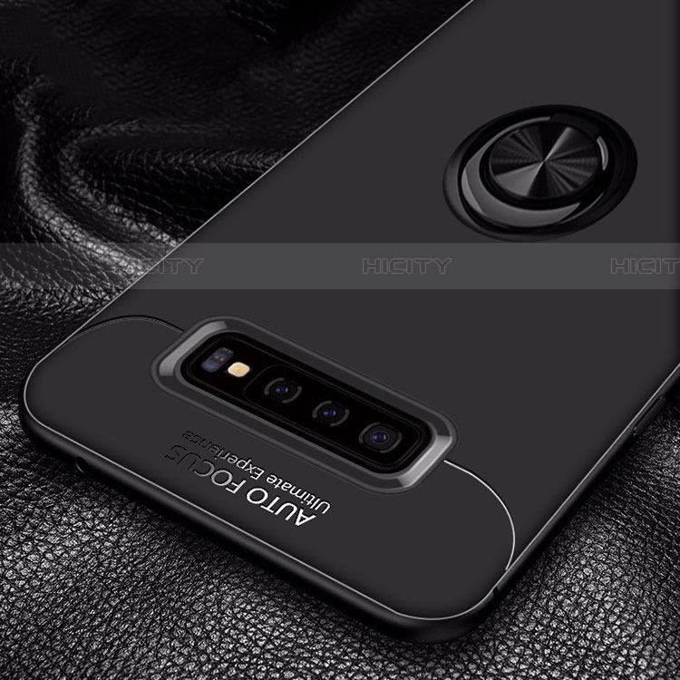 Samsung Galaxy S10 5G用極薄ソフトケース シリコンケース 耐衝撃 全面保護 アンド指輪 マグネット式 バンパー A01 サムスン 