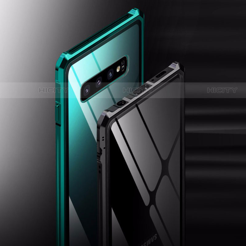 Samsung Galaxy S10 5G用ケース 高級感 手触り良い アルミメタル 製の金属製 バンパー 鏡面 カバー A01 サムスン 