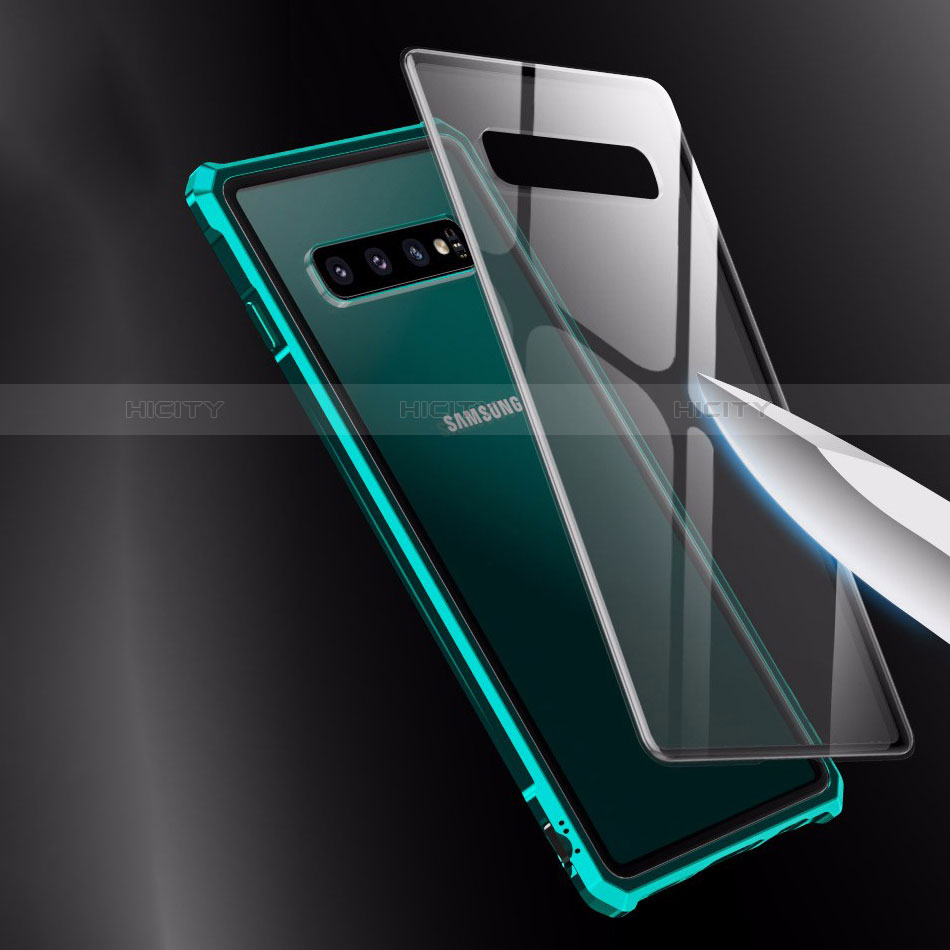 Samsung Galaxy S10 5G用ケース 高級感 手触り良い アルミメタル 製の金属製 バンパー 鏡面 カバー A01 サムスン 