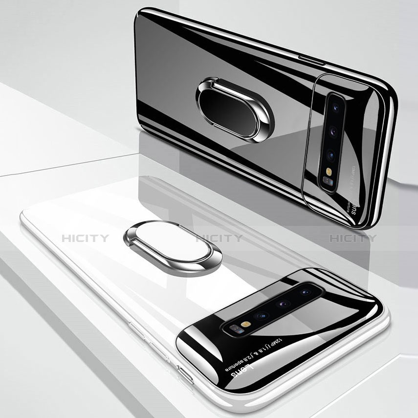 Samsung Galaxy S10 5G用ハードケース プラスチック 質感もマット アンド指輪 マグネット式 A02 サムスン 