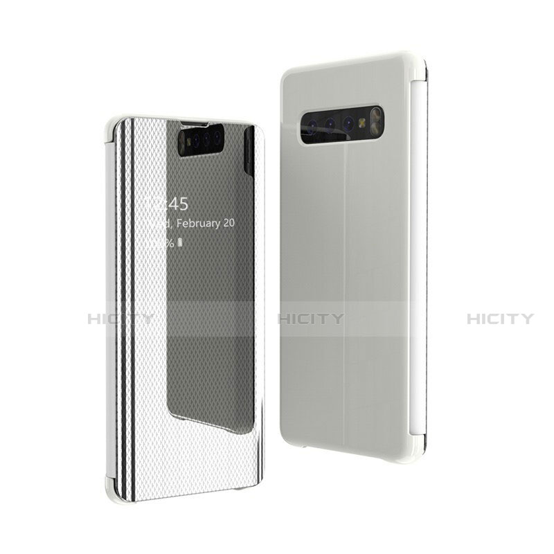 Samsung Galaxy S10 5G用手帳型 レザーケース スタンド 鏡面 カバー L05 サムスン 
