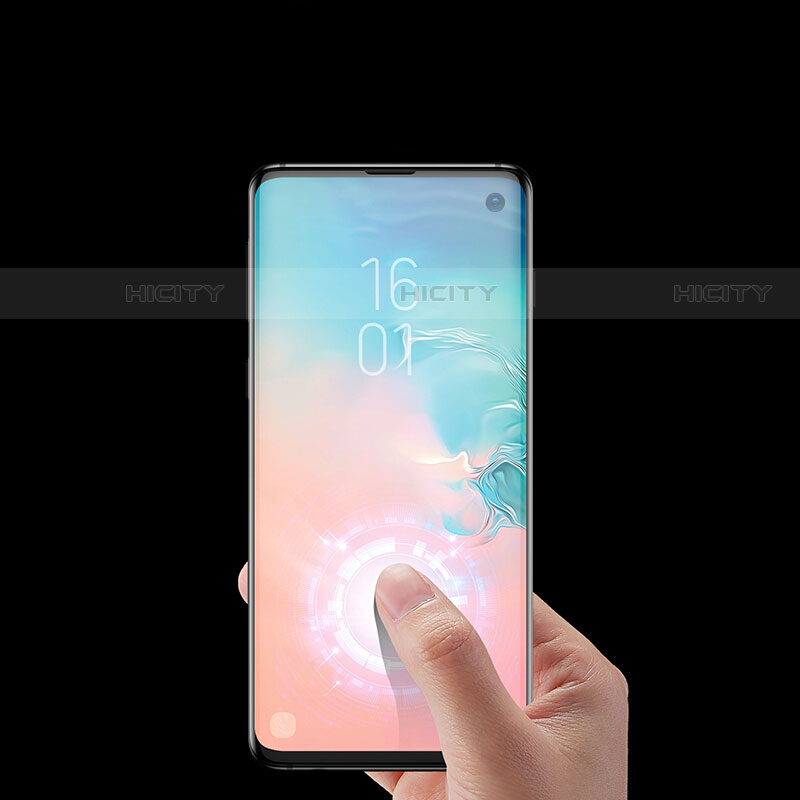 Samsung Galaxy S10 5G用強化ガラス フル液晶保護フィルム F02 サムスン ブラック