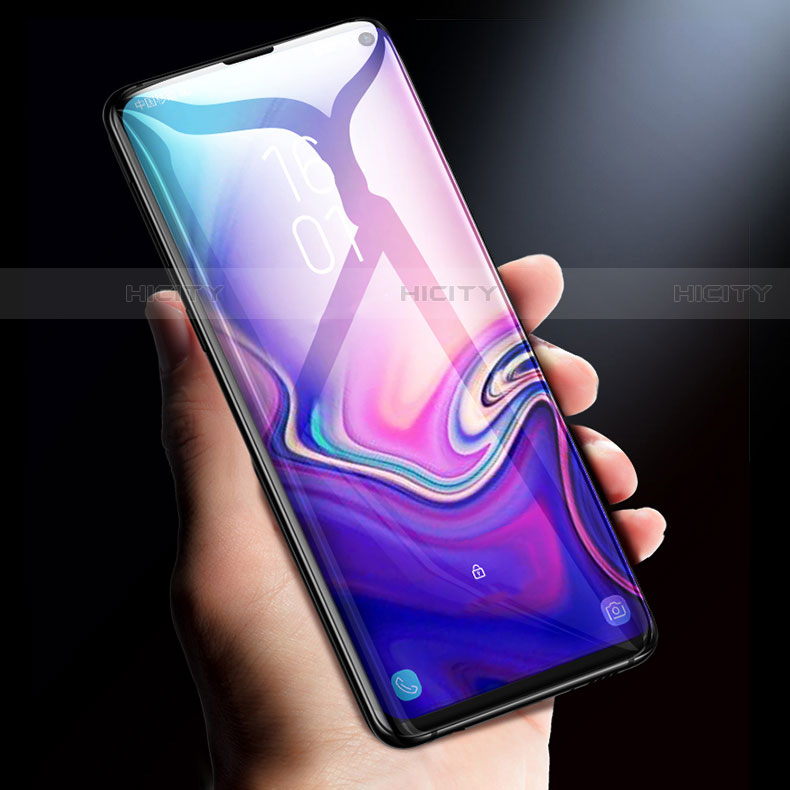 Samsung Galaxy S10 5G用強化ガラス フル液晶保護フィルム サムスン ブラック