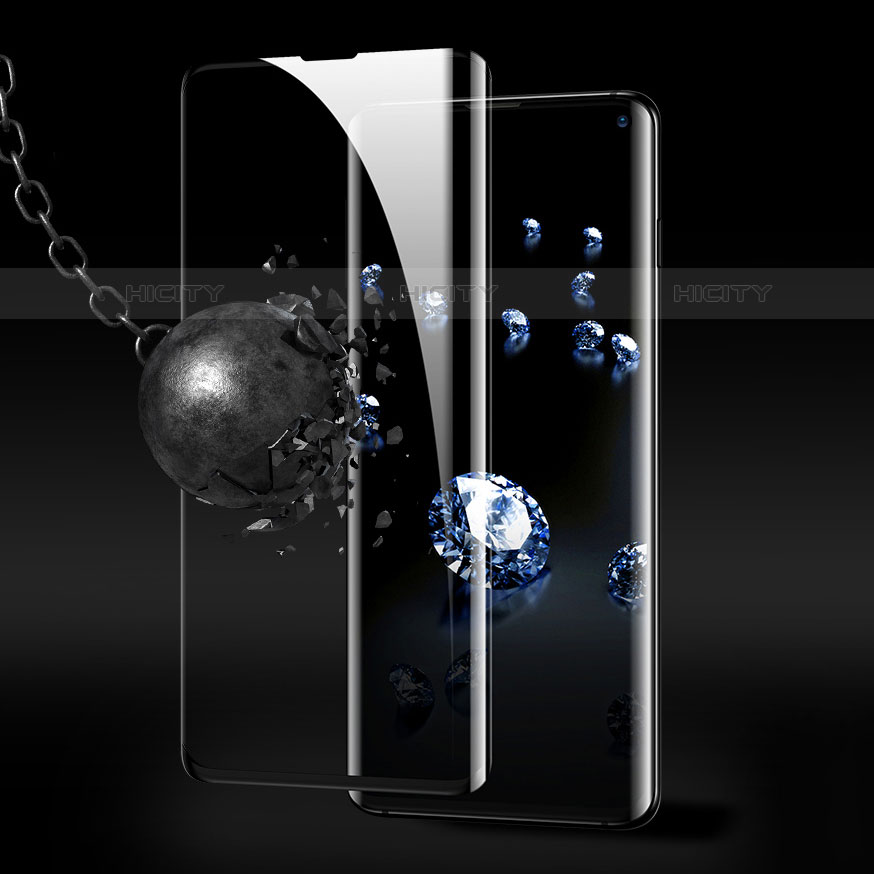 Samsung Galaxy S10 5G用強化ガラス フル液晶保護フィルム サムスン ブラック