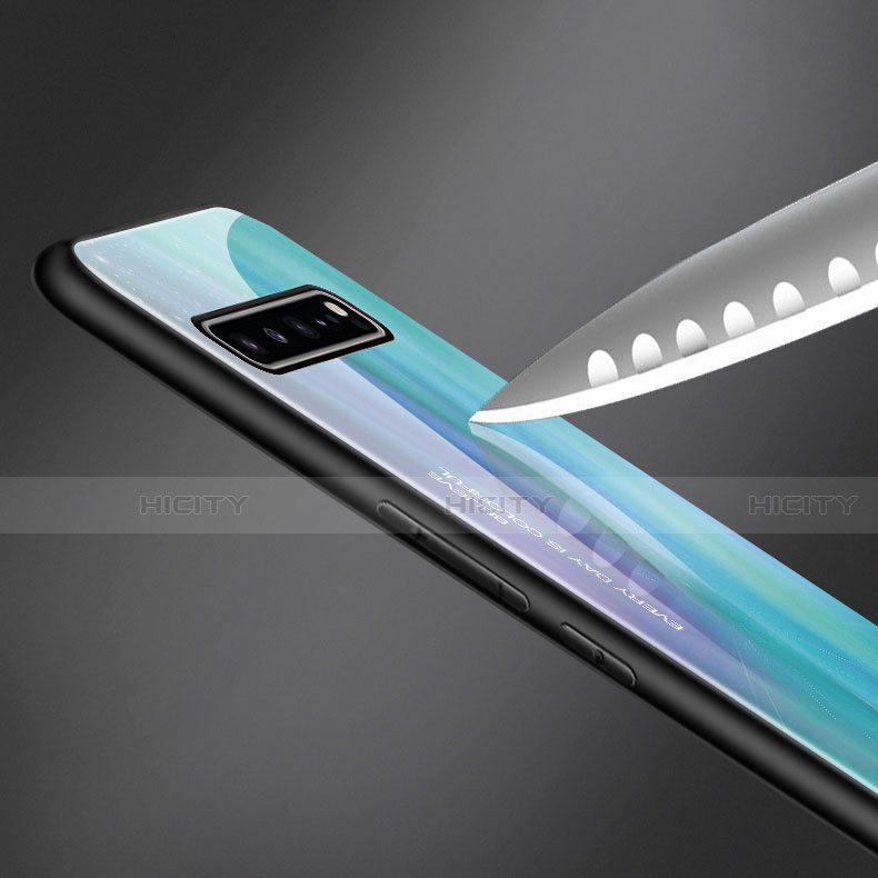 Samsung Galaxy S10 5G SM-G977B用ハイブリットバンパーケース プラスチック 鏡面 カバー M01 サムスン 