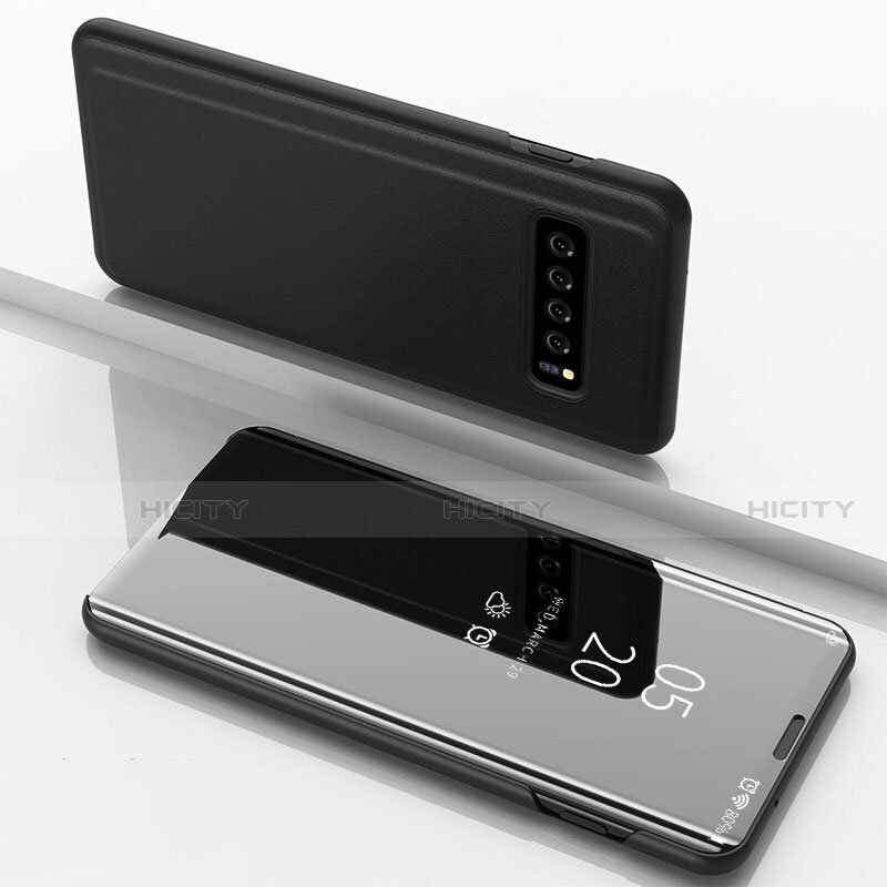 Samsung Galaxy S10 5G SM-G977B用手帳型 レザーケース スタンド カバー 鏡面 カバー サムスン 