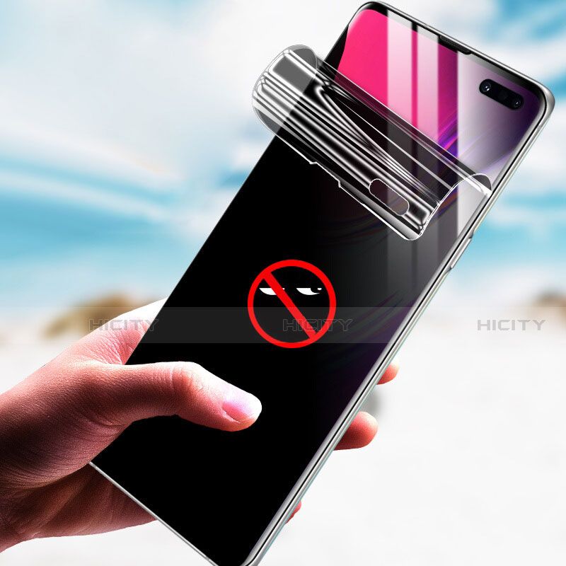 Samsung Galaxy S10 5G SM-G977B用反スパイ 強化ガラス 液晶保護フィルム サムスン クリア