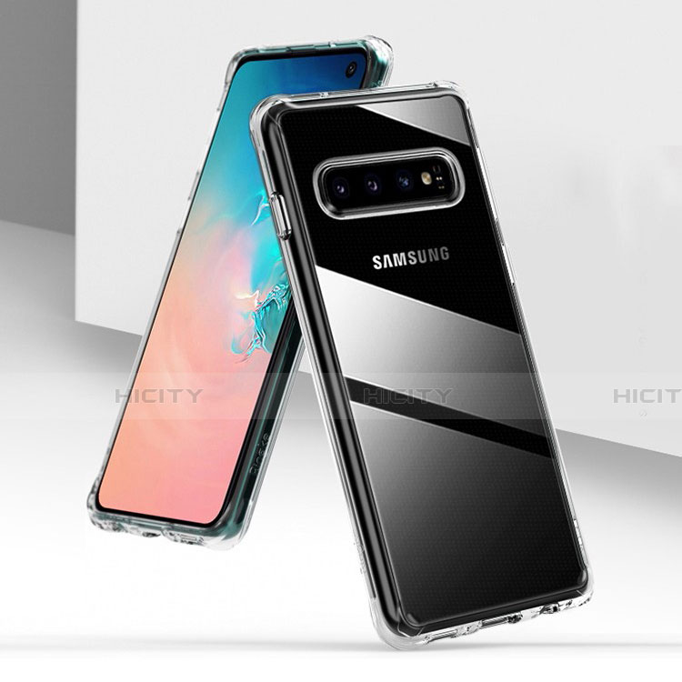 Samsung Galaxy S10用極薄ソフトケース シリコンケース 耐衝撃 全面保護 クリア透明 K03 サムスン クリア