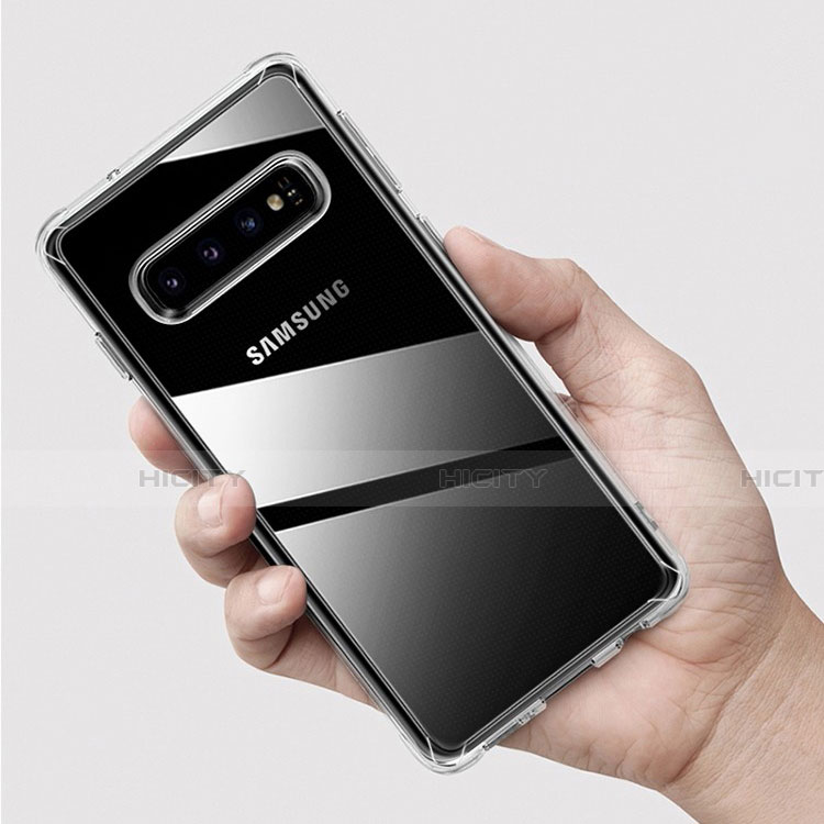 Samsung Galaxy S10用極薄ソフトケース シリコンケース 耐衝撃 全面保護 クリア透明 K03 サムスン クリア