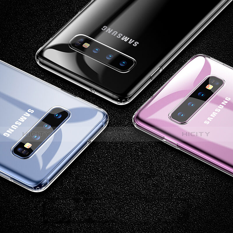 Samsung Galaxy S10用極薄ソフトケース シリコンケース 耐衝撃 全面保護 クリア透明 T04 サムスン クリア