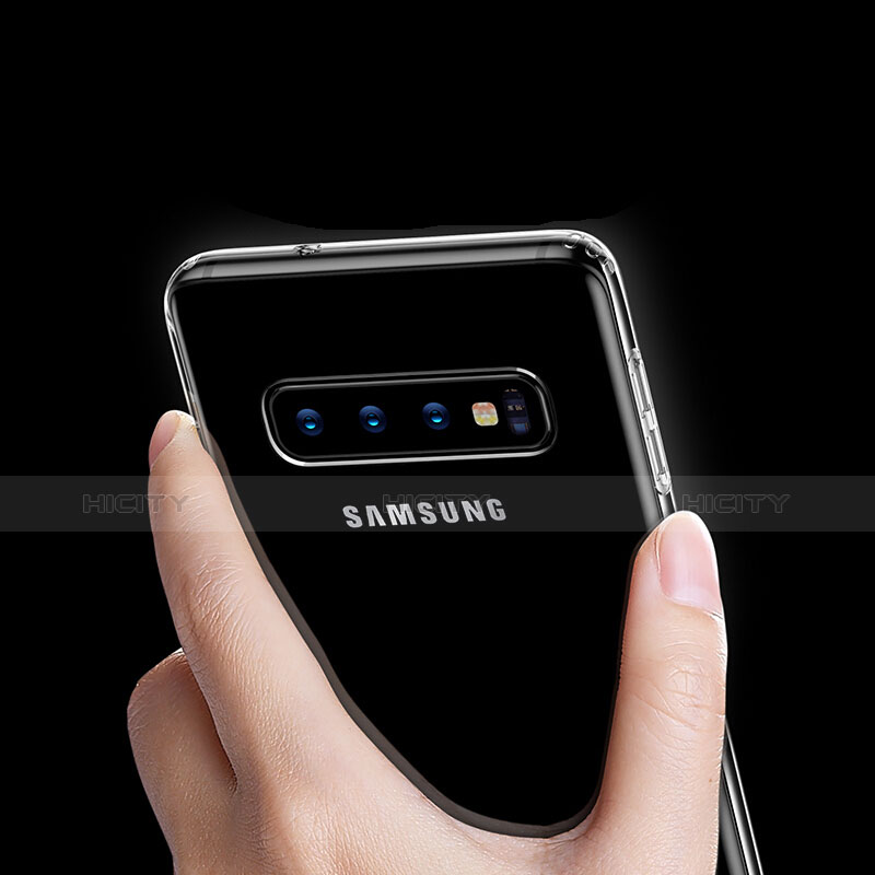 Samsung Galaxy S10用極薄ソフトケース シリコンケース 耐衝撃 全面保護 クリア透明 T04 サムスン クリア