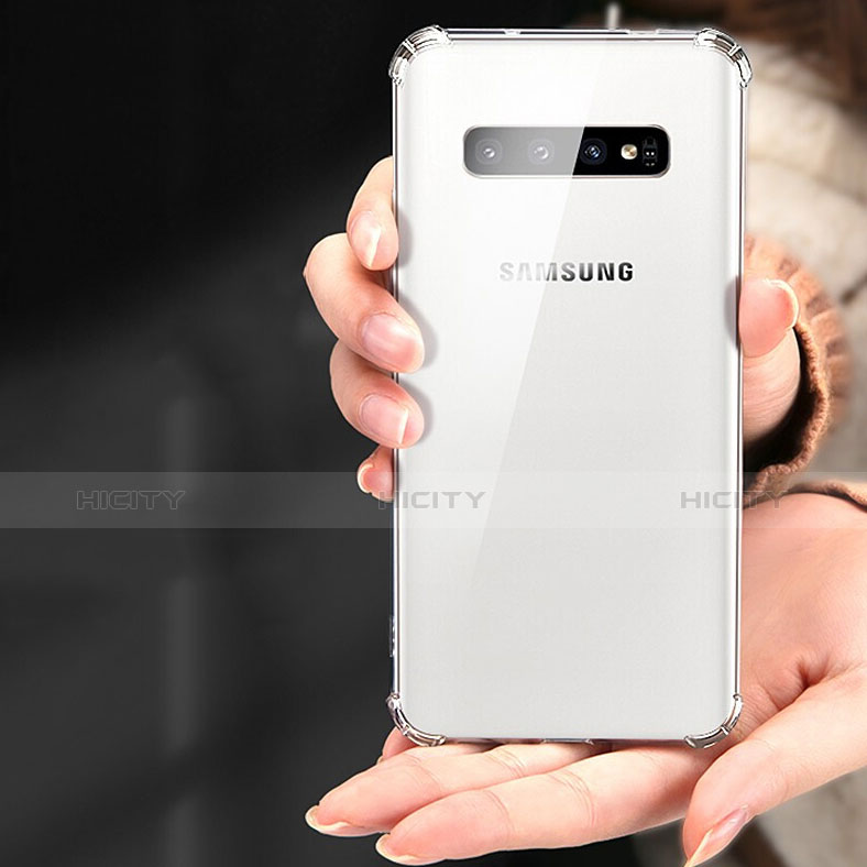 Samsung Galaxy S10用極薄ソフトケース シリコンケース 耐衝撃 全面保護 クリア透明 T11 サムスン クリア