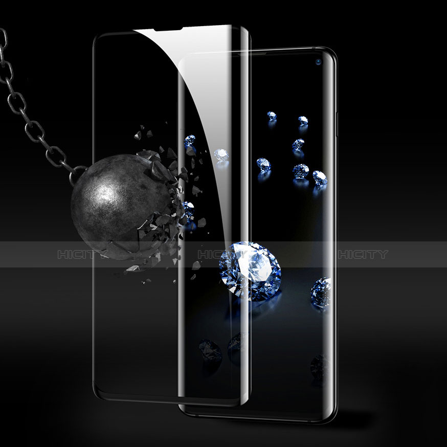 Samsung Galaxy S10用強化ガラス フル液晶保護フィルム サムスン ブラック