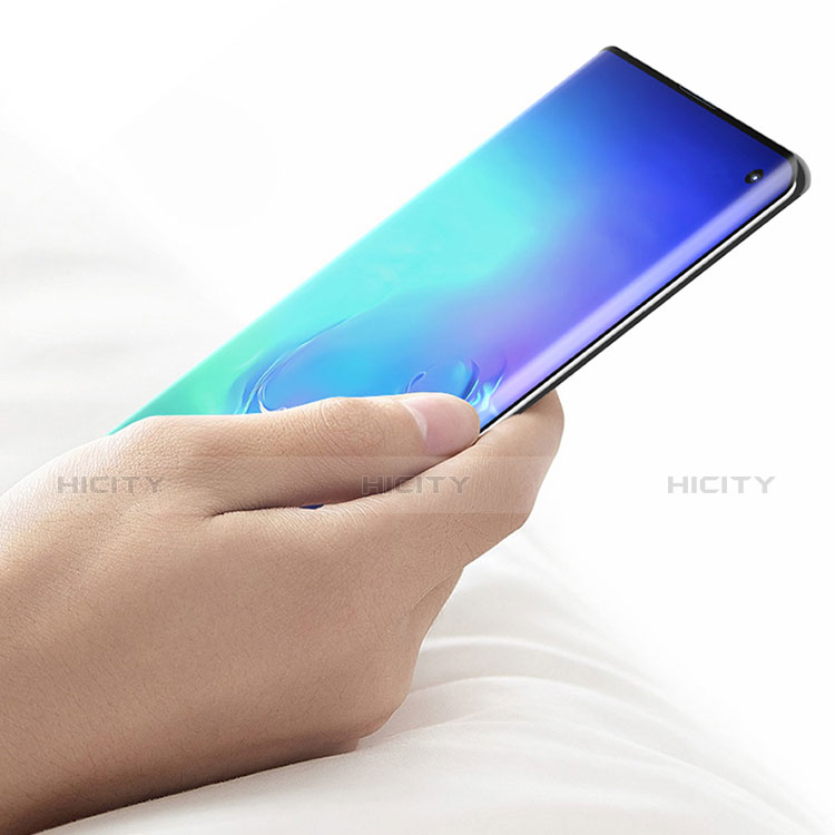 Samsung Galaxy S10用強化ガラス フル液晶保護フィルム F04 サムスン ブラック