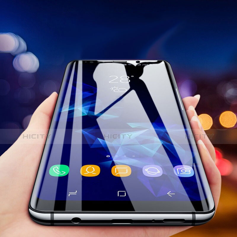 Samsung Galaxy S10用強化ガラス フル液晶保護フィルム F05 サムスン ブラック