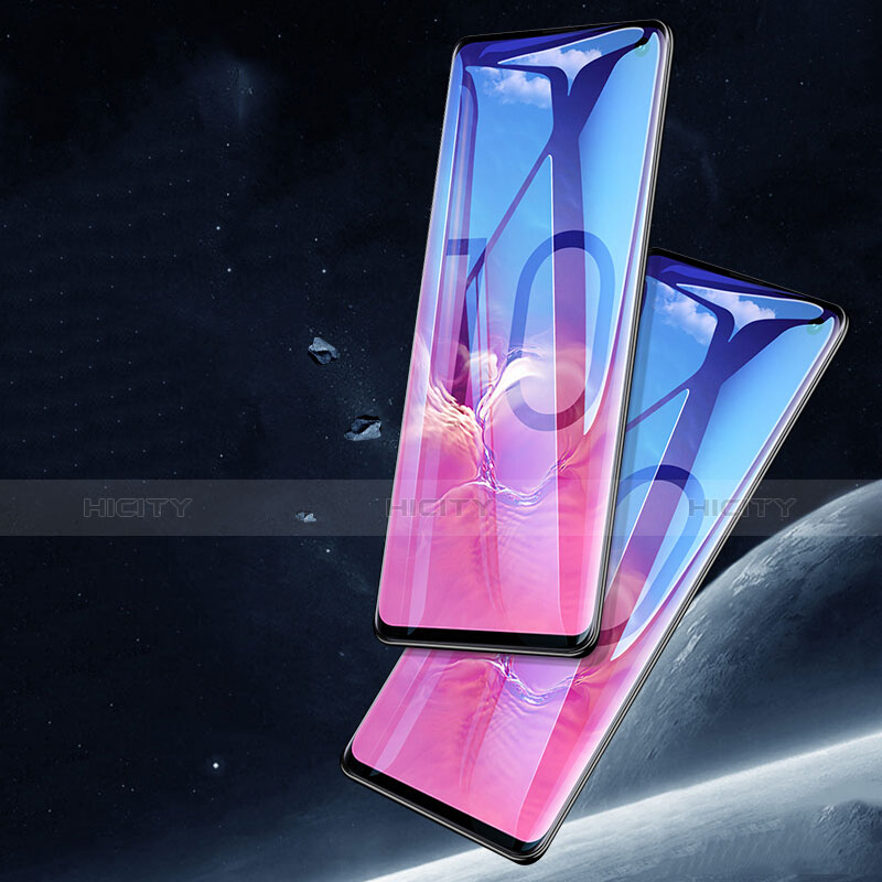 Samsung Galaxy S10用強化ガラス フル液晶保護フィルム F05 サムスン ブラック