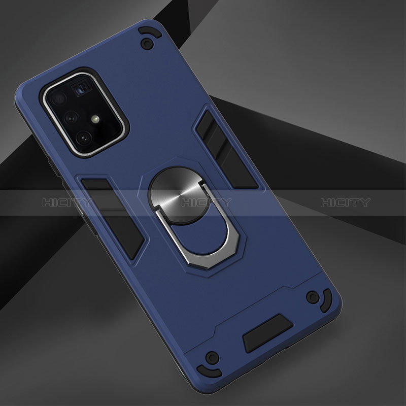 Samsung Galaxy S10 Lite用ハイブリットバンパーケース プラスチック アンド指輪 マグネット式 Y01B サムスン 