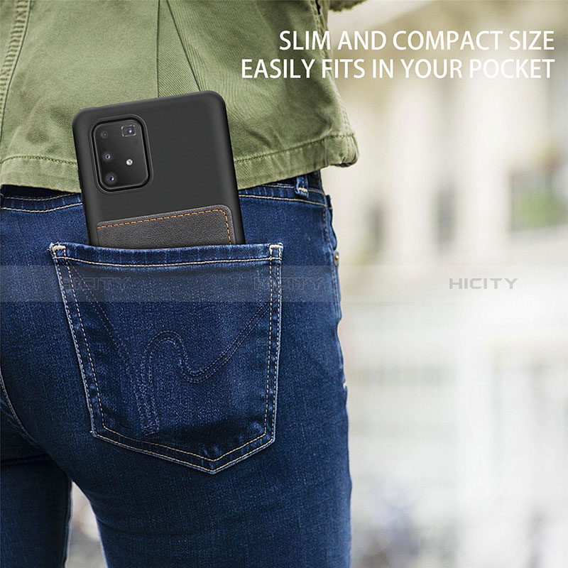Samsung Galaxy S10 Lite用極薄ソフトケース シリコンケース 耐衝撃 全面保護 マグネット式 バンパー S06D サムスン 