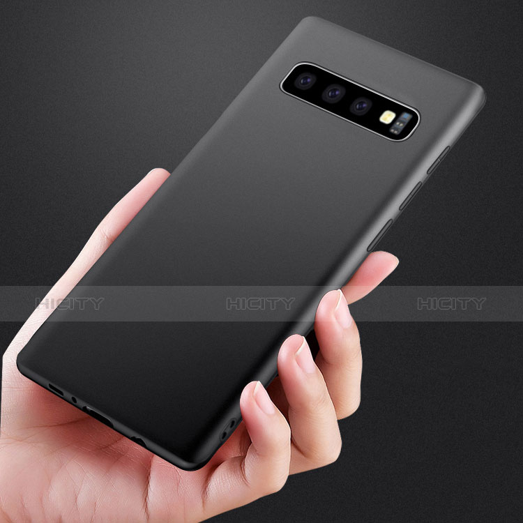 Samsung Galaxy S10 Plus用極薄ソフトケース シリコンケース 耐衝撃 全面保護 サムスン ブラック