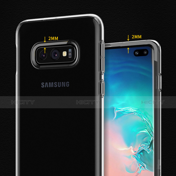 Samsung Galaxy S10 Plus用極薄ソフトケース シリコンケース 耐衝撃 全面保護 クリア透明 T05 サムスン クリア