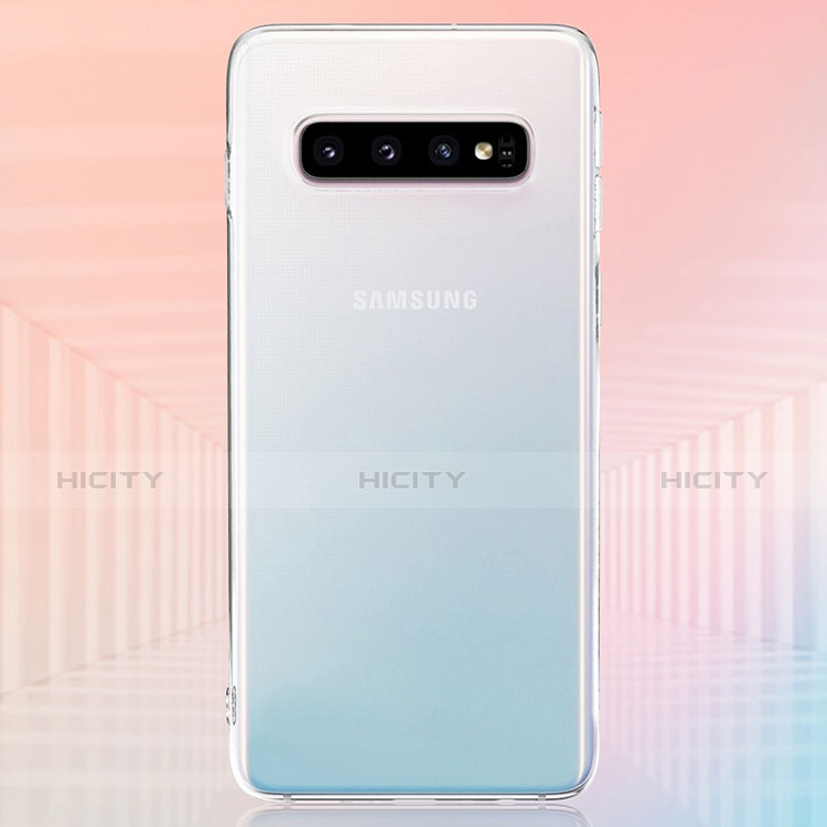 Samsung Galaxy S10 Plus用極薄ソフトケース シリコンケース 耐衝撃 全面保護 クリア透明 T07 サムスン クリア