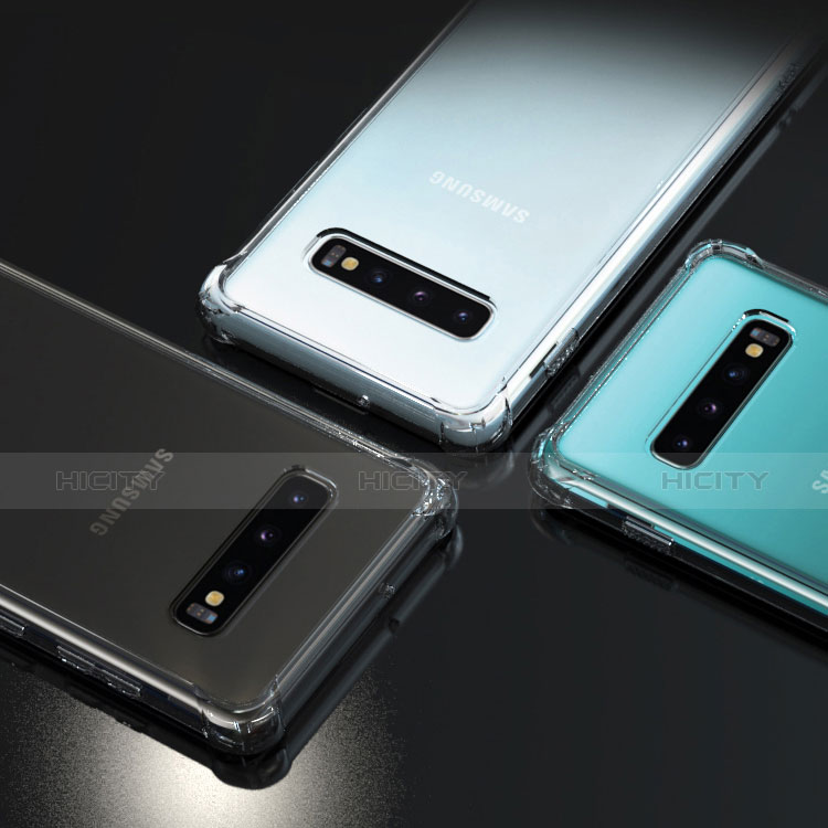 Samsung Galaxy S10 Plus用極薄ソフトケース シリコンケース 耐衝撃 全面保護 クリア透明 T09 サムスン クリア