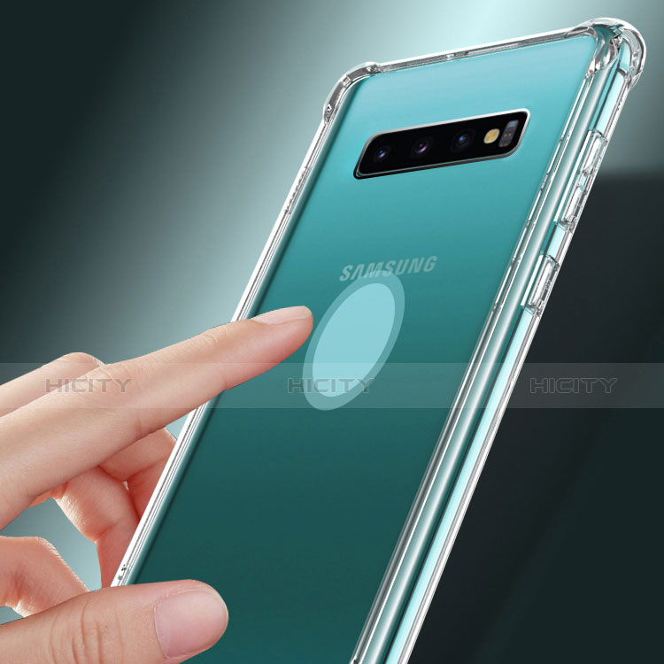 Samsung Galaxy S10 Plus用極薄ソフトケース シリコンケース 耐衝撃 全面保護 クリア透明 T09 サムスン クリア