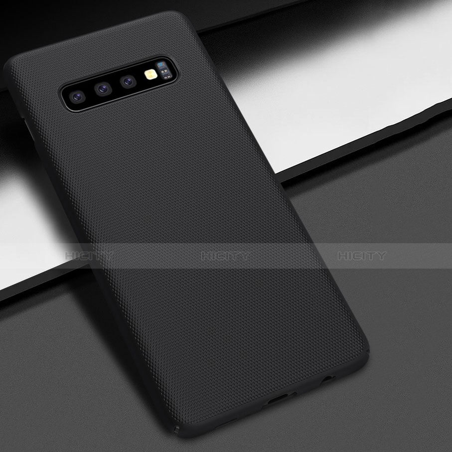 Samsung Galaxy S10 Plus用ハードケース プラスチック 質感もマット M01 サムスン ブラック
