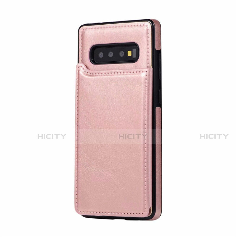 Samsung Galaxy S10 Plus用ケース 高級感 手触り良いレザー柄 R01 サムスン 