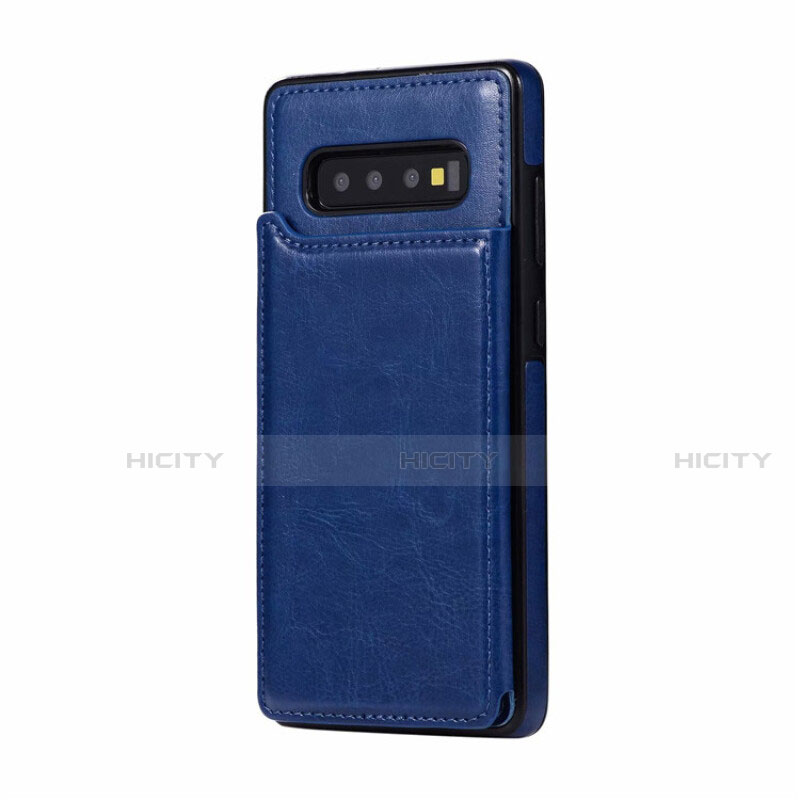 Samsung Galaxy S10 Plus用ケース 高級感 手触り良いレザー柄 R01 サムスン 