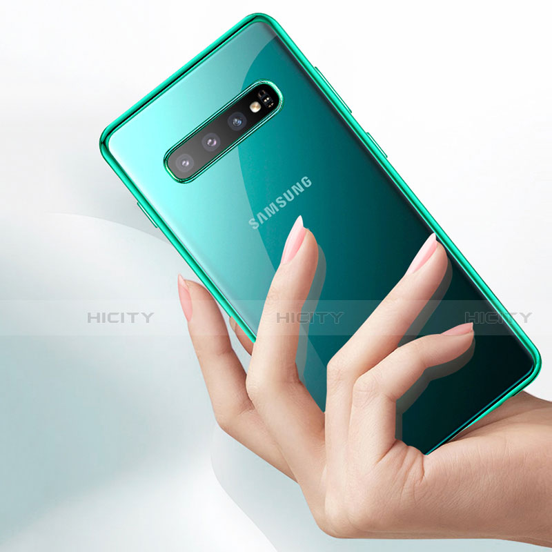 Samsung Galaxy S10 Plus用極薄ソフトケース シリコンケース 耐衝撃 全面保護 クリア透明 U03 サムスン 