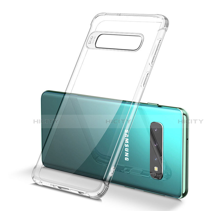 Samsung Galaxy S10 Plus用極薄ソフトケース シリコンケース 耐衝撃 全面保護 クリア透明 U05 サムスン 
