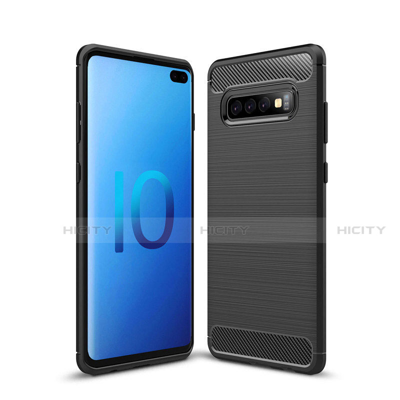 Samsung Galaxy S10 Plus用シリコンケース ソフトタッチラバー ライン カバー C03 サムスン 