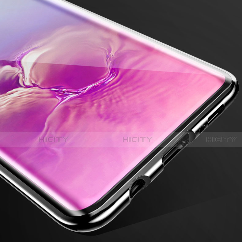 Samsung Galaxy S10 Plus用ケース 高級感 手触り良い アルミメタル 製の金属製 360度 フルカバーバンパー 鏡面 カバー T06 サムスン 