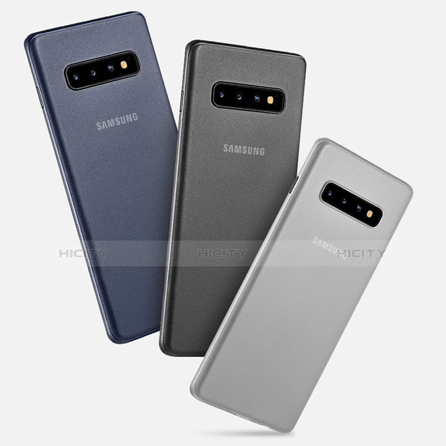 Samsung Galaxy S10 Plus用極薄ケース クリア透明 プラスチック 質感もマット カバー P01 サムスン 