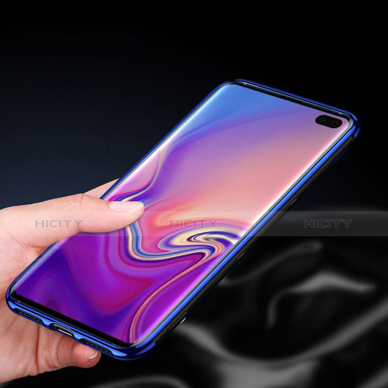 Samsung Galaxy S10 Plus用極薄ソフトケース シリコンケース 耐衝撃 全面保護 クリア透明 H06 サムスン 