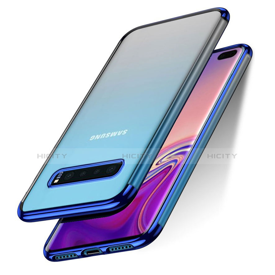 Samsung Galaxy S10 Plus用極薄ソフトケース シリコンケース 耐衝撃 全面保護 クリア透明 H06 サムスン 