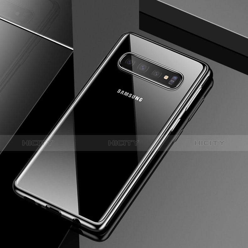 Samsung Galaxy S10 Plus用極薄ソフトケース シリコンケース 耐衝撃 全面保護 透明 S02 サムスン 